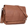 Segunda opción "Nick" Bolso de mensajero de cuero vintage