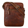 "Bruce" Bolsa Vintage de Cuero para Hombre Pequeña para Hombro