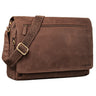 "Jan" Bolsa De Cuero Para Laptop 15,6" Para Hombre Y Mujer De Hombro