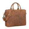 "Zacharias" Maletín Vintage De Cuero Business XL 15,6"