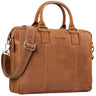 "Zacharias" Maletín Vintage De Cuero Business XL 15,6"