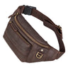"Adelmo" Riñonera Hombre Piel Vintage