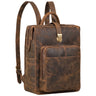 "Lorraine" Mochila Mujer Cuero Vintage Grande para Portátil 15,6 Pulgadas
