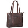 "Solaya" Bolso Shopper Mujer de Piel Grande con Compartimento para Portátil 15,6 Pulgadas