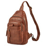 "Montego" 2 En 1 Grande Bolso Pecho Hombre de Piel Genuino