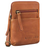 „Indie“ Bolso Pequeño Cuero Vintage Para Cuello Mujer Hombre Festival