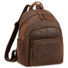 "Bea" Mochila de cuero genuino para mujeres elegante Mochilas Mediana