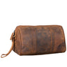 "Charles" Neceser Grande de Cuero Vintage para Hombres y Mujeres