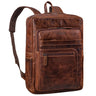"Gilbert" Mochila Grande Cuero Hombre y Mujer Portátil 15 - 16 Pulgada