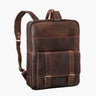 "Edwin" Grande Mochila Hombre Trabajo de Cuero Auténtico Portátil de 15,6-16"