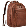 "Eron" Mochila Hombre Trabajo de Cuero Auténtico Mochila Portátil 15,6 - 16 Pulgadas
