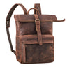 "Melvin" Mochila Rolltop Cuero para Hombres Grande Vintage