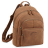 "Bea" Mochila de cuero genuino para mujeres elegante Mochilas Mediana