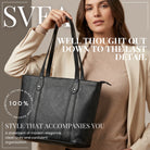 black shopper handbag real leather