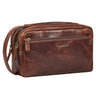 "Gaius" Neceser de Viaje para Hombre de Cuero Auténtico Vintage