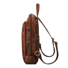 schlanker Lederrucksack für Damen und Herren in braun