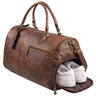 "Jermaine" Bolsa de Viaje en Cuero Grande Hombres y Mujeres